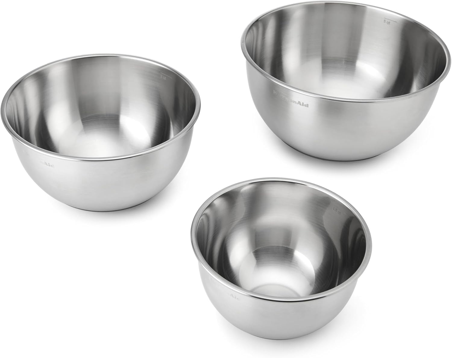 KitchenAid Stainless Steel Mixing Bowls  Set Of 3