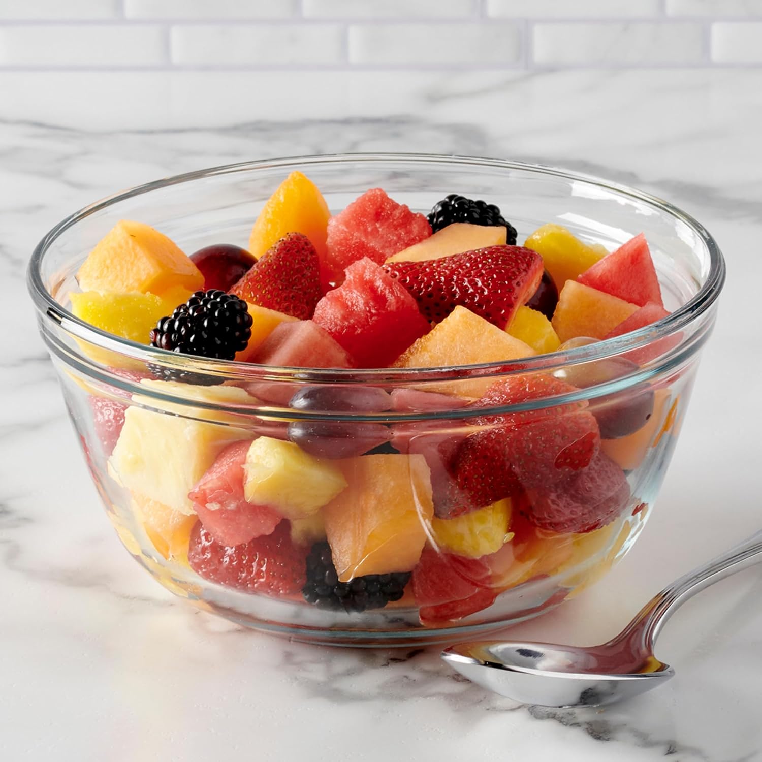 Anchor Hocking Glass Mixing Bowl  1.5-Quart  Clear