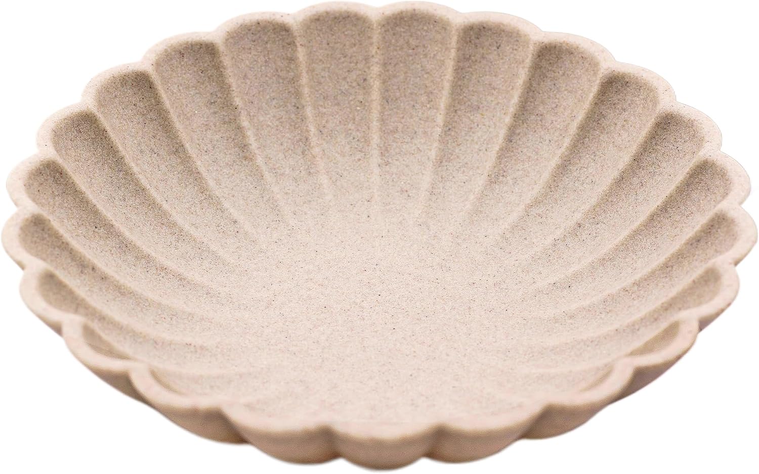Ocean-Inspired Scallop Decorative Bowl  Fruit Bowl Home Decor  Key Bowls Entryway Decor  Coffee Table Tray  Handmade Non-Slip Decorative Tray with Coastal Charm (Frosted clay)