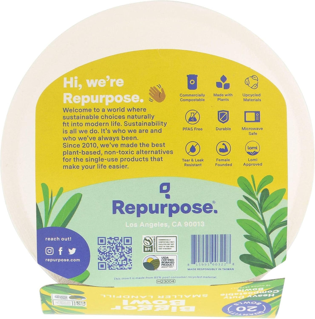 Repurpose  Eco-Bigger Bowls 16 Ounce  20 Count