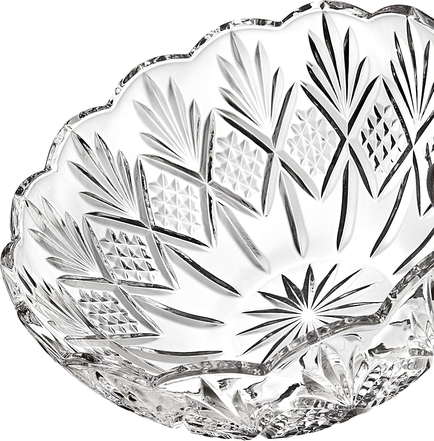 Godinger 8.5" Serving Bowl  Salad Bowl - Dublin Collection  Giftable Packaging