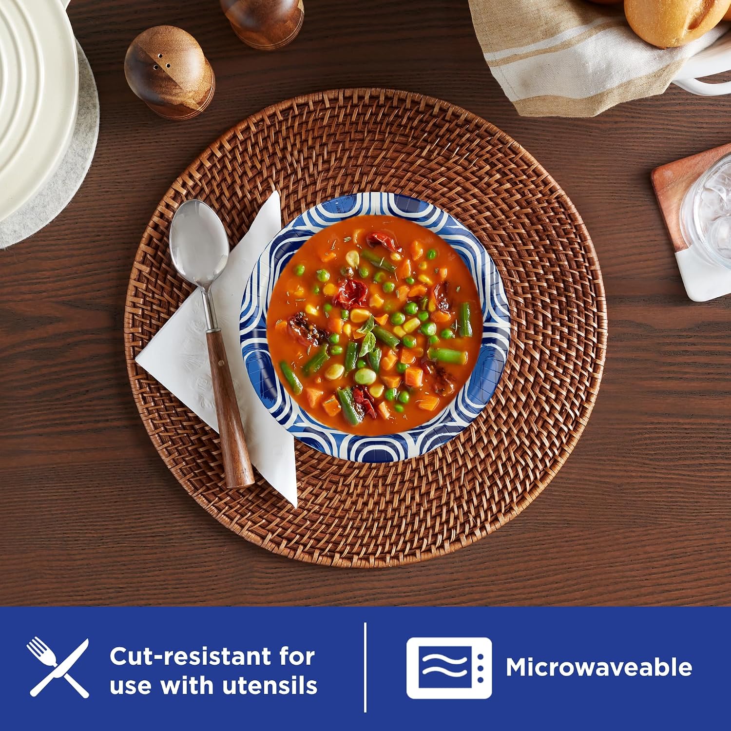 Dixie Ultra  Large Paper Bowls  20 Oz  26 Count (Pack of 6)  Microwave Safe  Compostable  Disposable Bowls Great For Breakfast  Lunch  And Dinner Meals